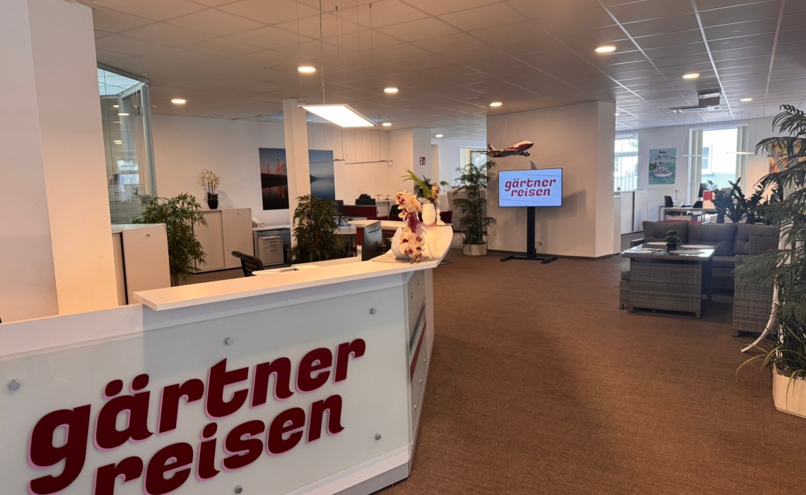 G&auml;rtner Reisen B&uuml;ro Innenansicht